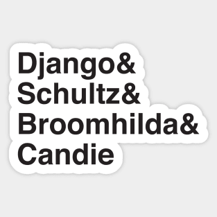 Helvetica Django Sticker